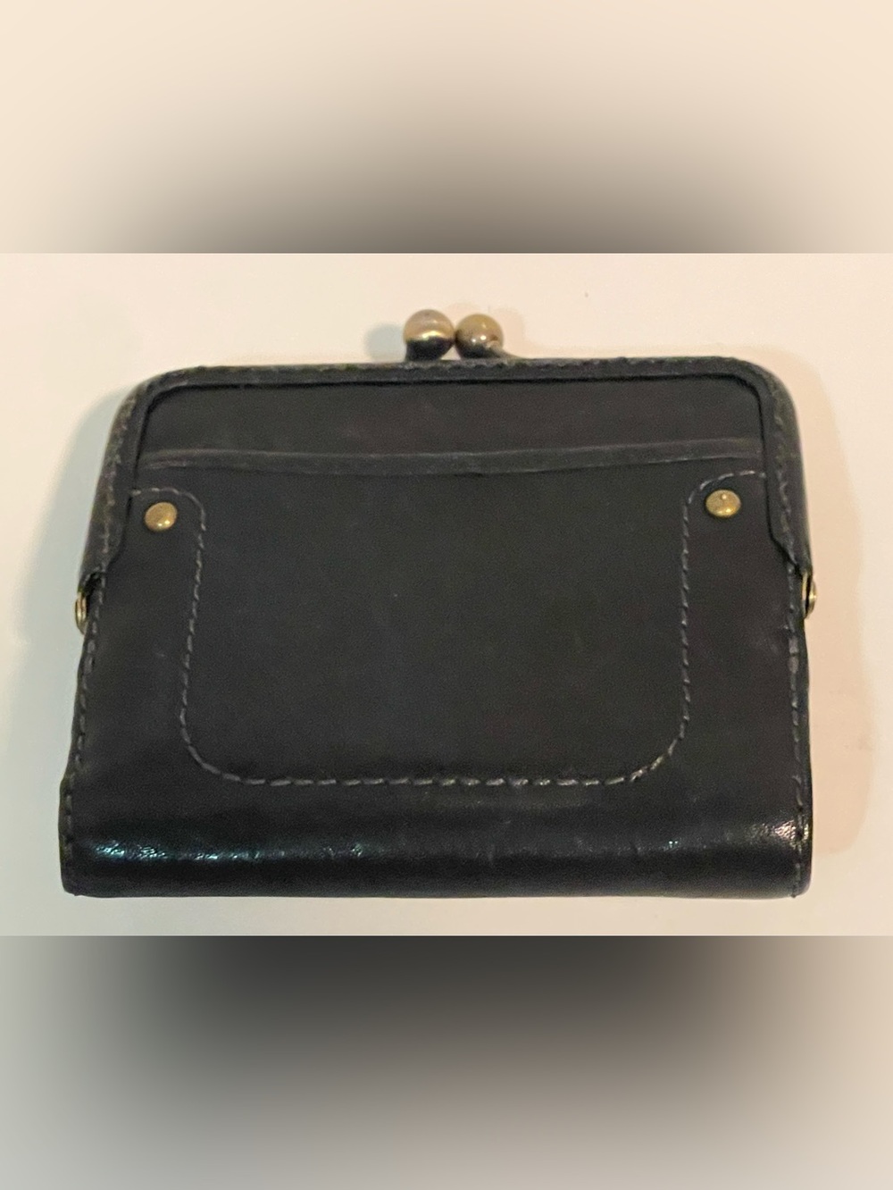 Coach Gigi black Leather Kisslock Wallet - Picture 3 of 6